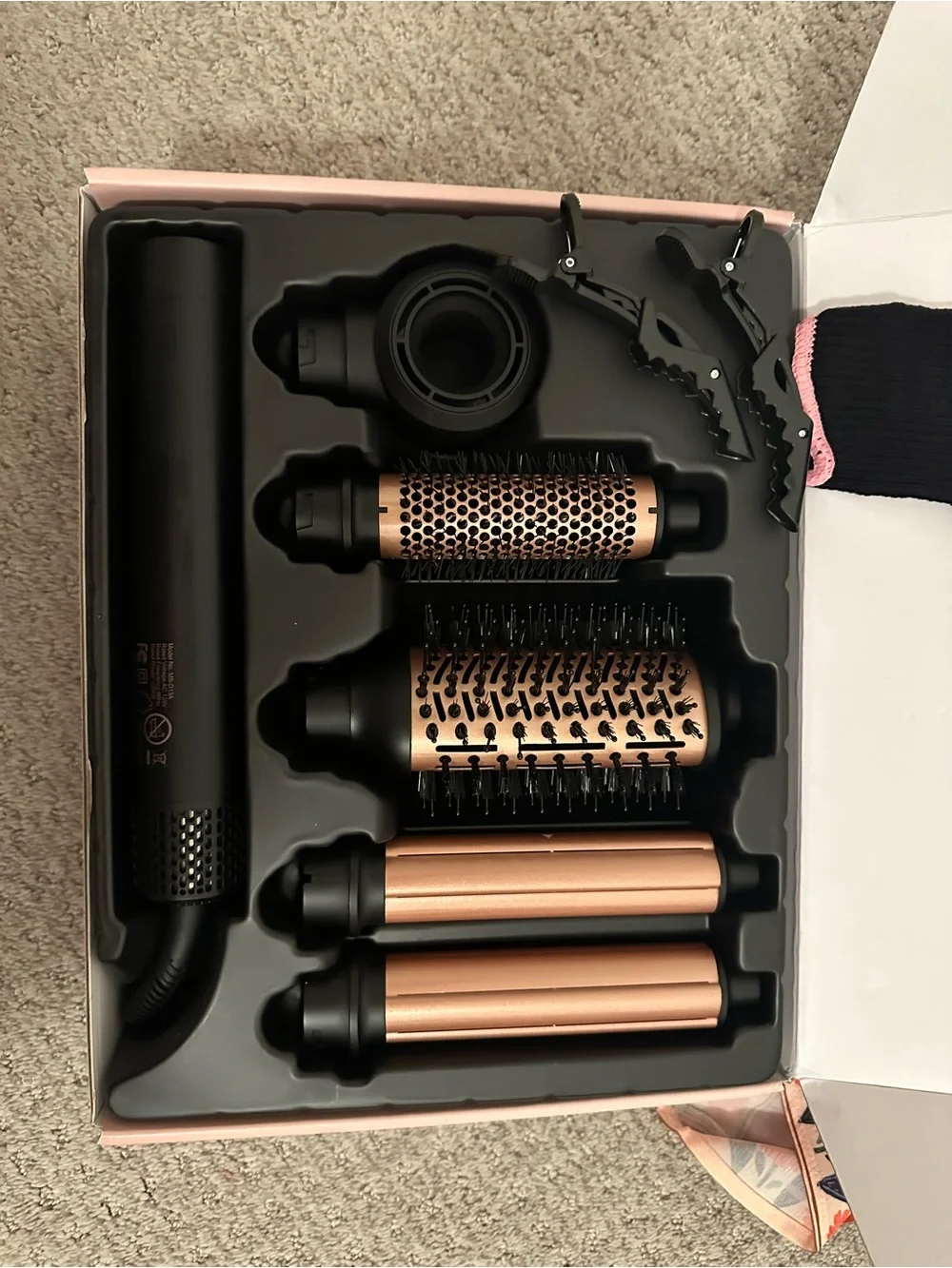 Kiss 5-in-1 Hair Dryer Brush - Rose Pink
